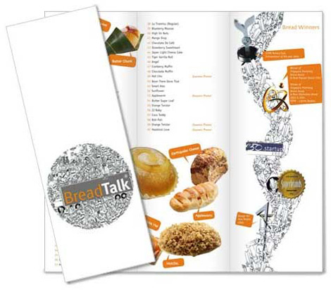 BreadTalk Menu leaflet