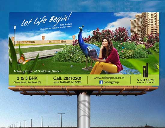 Nahar Group Sculpture Hoarding