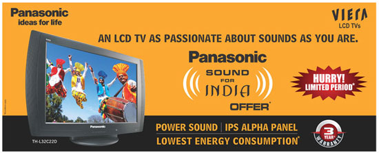 Panasonic Viera Sounds for India Campaign